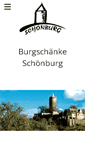 Mobile Screenshot of burg-schoenburg.de