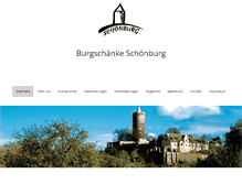 Tablet Screenshot of burg-schoenburg.de